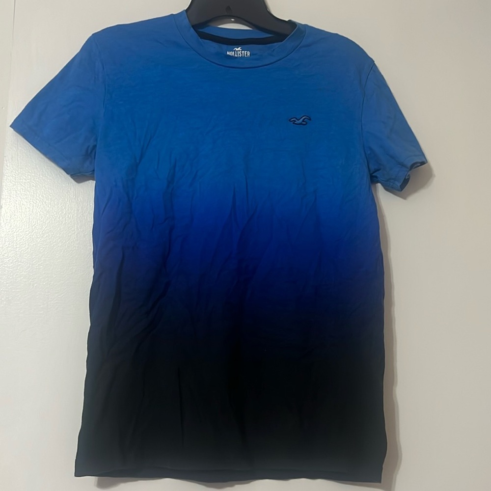 Blue and black Holister shirt